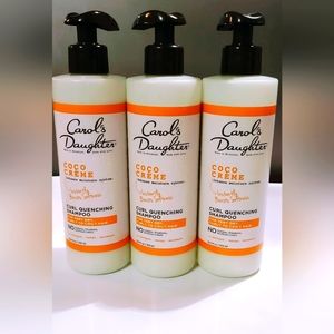 Carol's daughter bundle of 3 Coco Crème shampoo